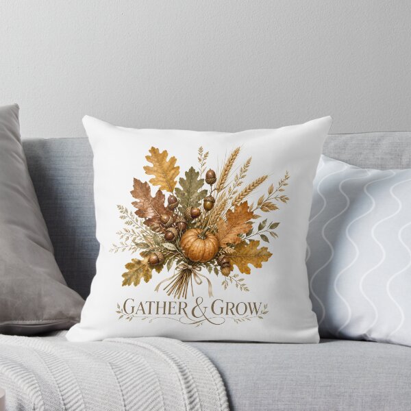 Item preview, Gather & Grow Autumn Botanical Wreath designed and sold by KristenosNehk.