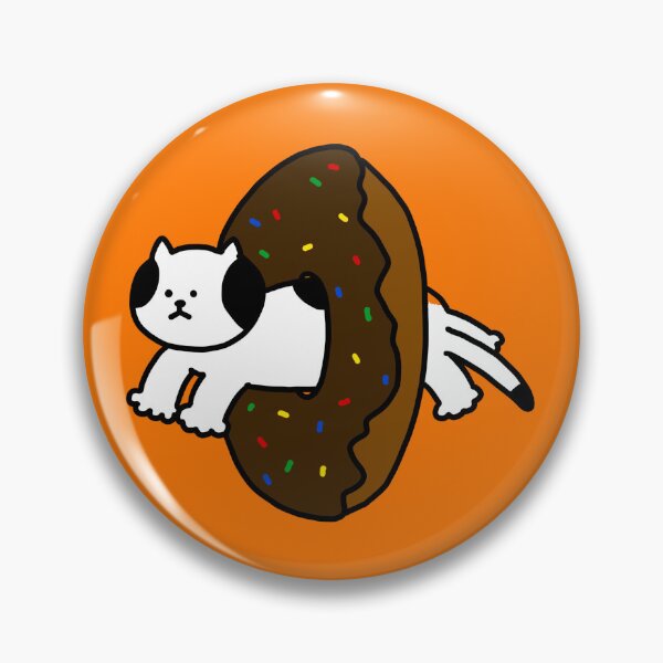 Artikelvorschau, eine Katze in einem Donut entworfen und verkauft von superbaechoo.