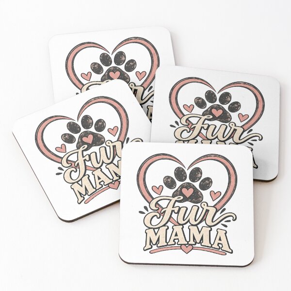 Item preview, Fur Mama Dog Mom Heart Paw Print Cute Pet Lover designed and sold by Photo-Sphere101.