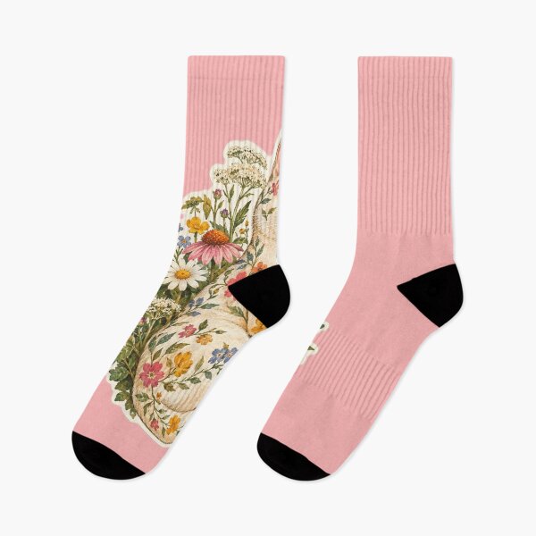 Item preview, White cat and wild flowers designed and sold by Korarat.