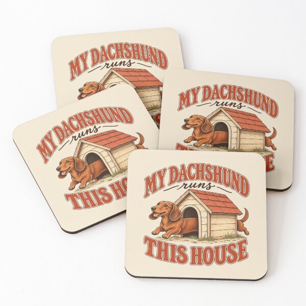 Item preview, Dachshund Runs this house Doghouse Vintage Cottagecore Pet Humor designed and sold by AmiGraph.
