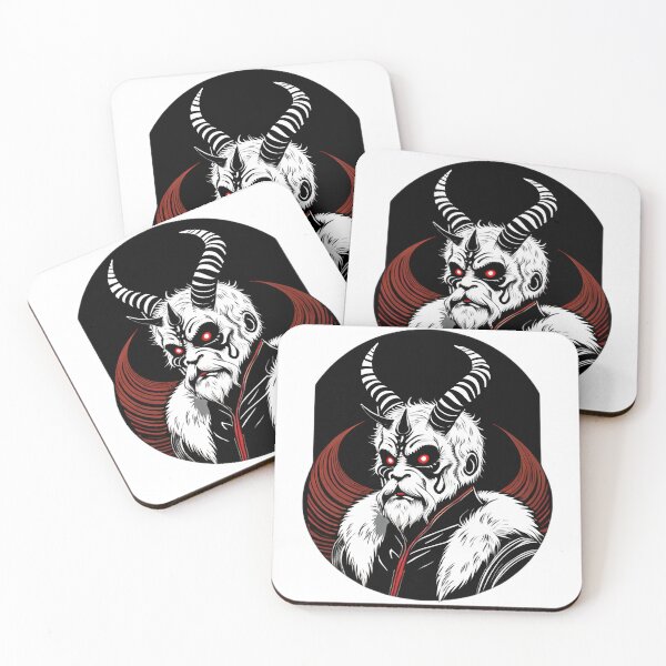 Item preview, Menacing White Krampus Demon designed and sold by For-Cat Studio.