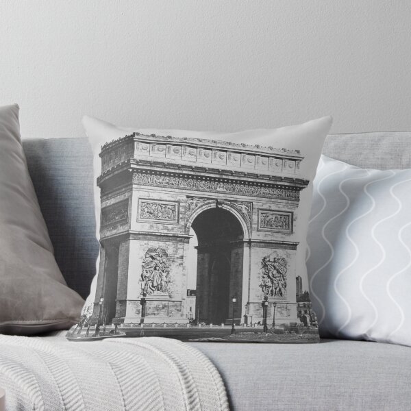Item preview, Arc de Triomphe, Paris, circa 1860 fine art vintage black and white landscape photograph by Édouard Baldus  designed and sold by Astrid Arkhangelsky.