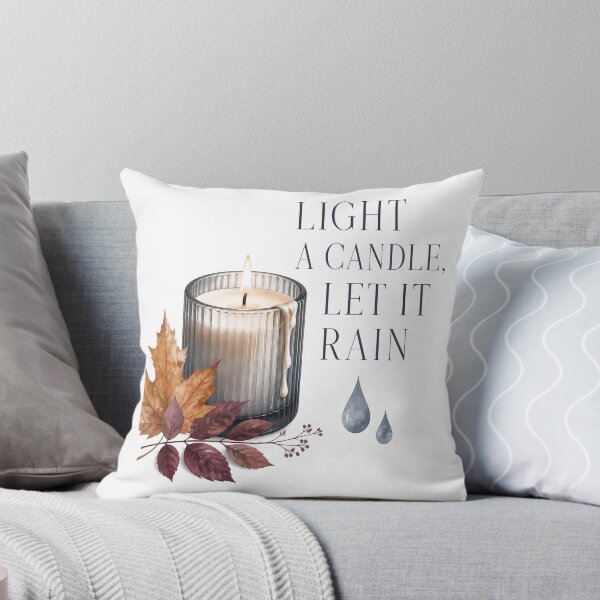Item preview, Light A Candle Let It Rain Cozy Autumn Mood designed and sold by OliviaHayesArt.