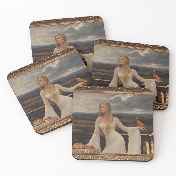 Item preview, Fate of Ophelia bird oil painting designed and sold by MoodleDoon.