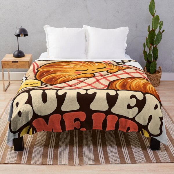 Item preview, Butter Me Up - Sleepy Croissant designed and sold by CreatifStudios.