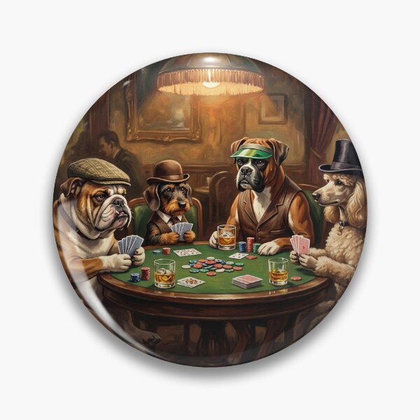 Item preview, Dogs Playing Poker Card Night designed and sold by Glamalt.