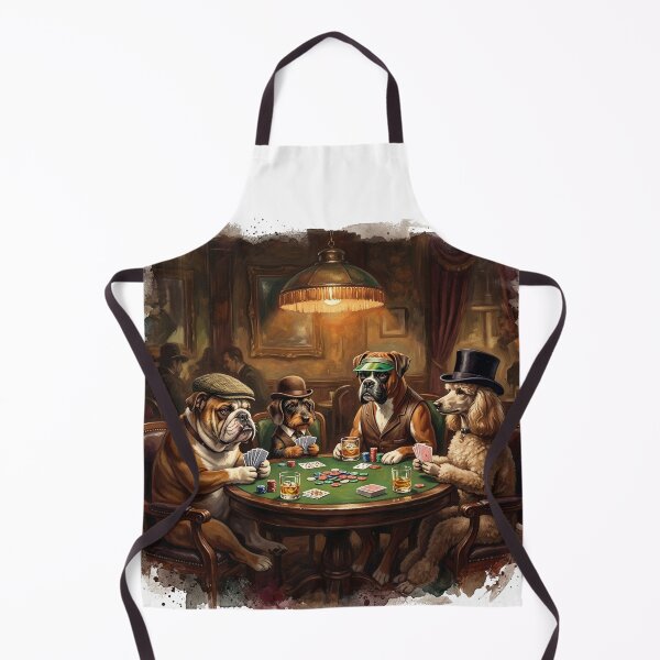 Item preview, Dogs Playing Poker Card Night designed and sold by Glamalt.