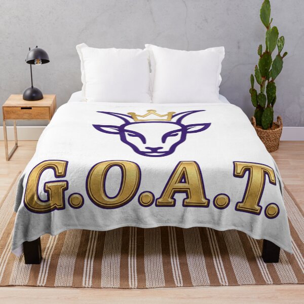 Item preview, The True G.O.A.T. Purple & Gold Crown designed and sold by InkShiftLabs.