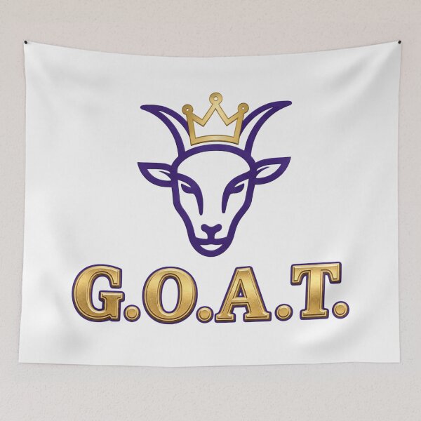 Item preview, The True G.O.A.T. Purple & Gold Crown designed and sold by InkShiftLabs.