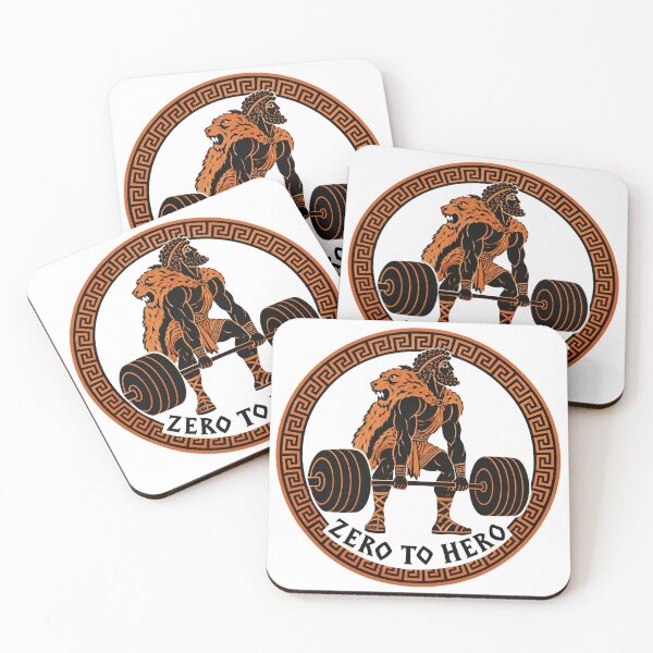 Item preview, Zero To Hero Hercules Deadlift Greek Pottery Art designed and sold by Lolik Designs.