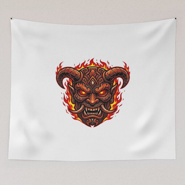 Item preview, Devil Tiki Mask Halloween Horror designed and sold by YounexxART.