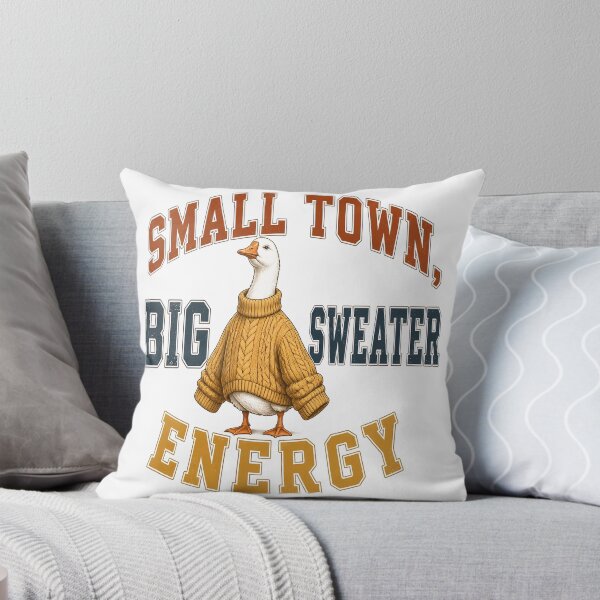 Item preview, Small Town Big Sweater Energy Cozy Fall designed and sold by OliviaHayesArt.
