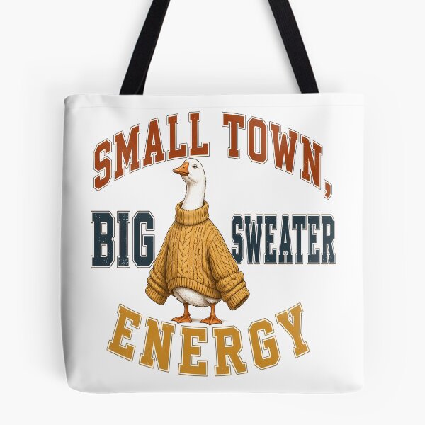 Item preview, Small Town Big Sweater Energy Cozy Fall designed and sold by OliviaHayesArt.