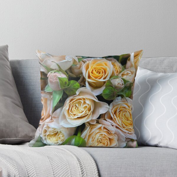 Item preview, Ukraine Peach Cream Roses Bouquet Beautiful Botanical Photography Canvas designed and sold by Каленчук Арт.