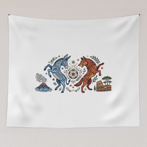 Item preview, napoli vs roma — Contemporary folk art designed and sold by DigitalGraphic1.