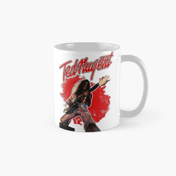 Item preview, Ted Nugent Vintage Red Guitar Concert Graphic designed and sold by Mary Robbins.