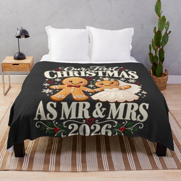 Item preview, Gingerbread Wedding Couple Cute Christmas Mr and Mrs 2026 designed and sold by AmiGraph.