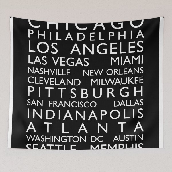 Item preview, USA Cities Bus Roll designed and sold by ArtPrints.