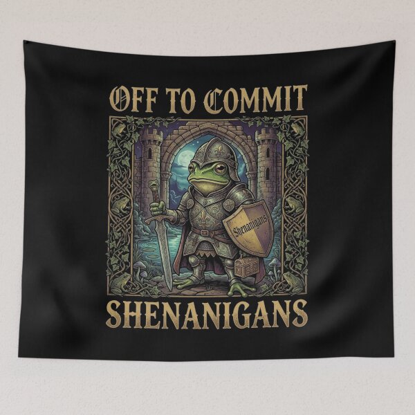 Item preview, Off to Commit Shenanigans Frog designed and sold by Zbixu.