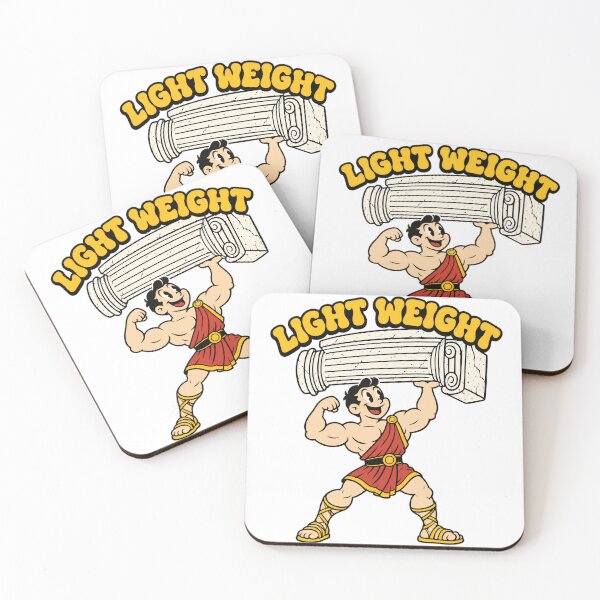 Item preview, Light Weight Retro Cartoon Hercules Lifting Pillar designed and sold by Lolik Designs.
