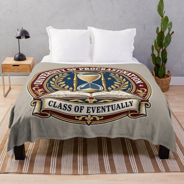 Item preview, Funny Procrastination University Class of Eventually designed and sold by BROHLine Studio.