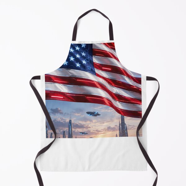 Item preview, Future Nation American Flag designed and sold by Aneta-Design.