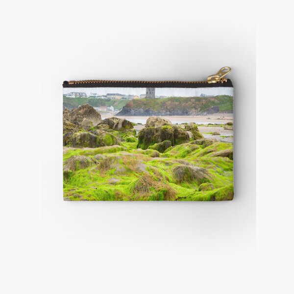 Item preview, ballybunion castle algae covered rocks designed and sold by morrbyte.