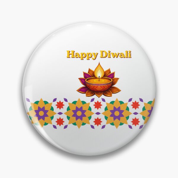 Item preview, Happy Diwali Colorful Diya And Rangoli Flowers designed and sold by Lakshimalsha.