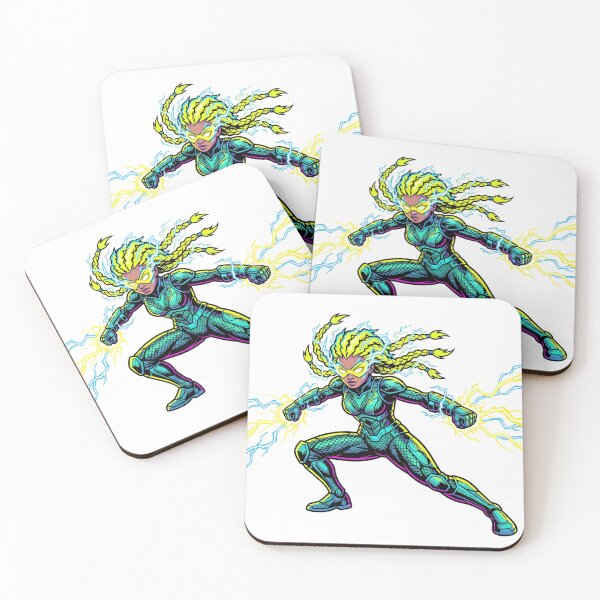 Item preview, Electric Lightning Superhero Woman designed and sold by sundardesigns.