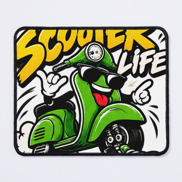 Item preview, Scooter Life Cute Green Retro Scooter Cartoon designed and sold by Melanie-Murphy4.