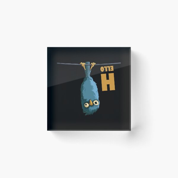 Item preview, Bird Brain Hello – Goofy Blue Bird designed and sold by FMproject.
