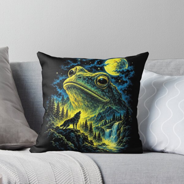 Item preview, Cosmic Frog Under Moonlit Sky designed and sold by SassCity.