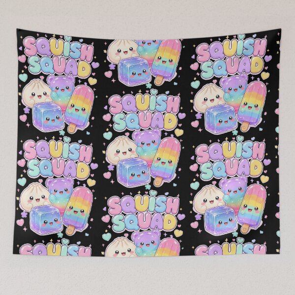Item preview, Squish Squad Kawaii Rainbow Candy Friends Cute Collectible designed and sold by RDGNR.