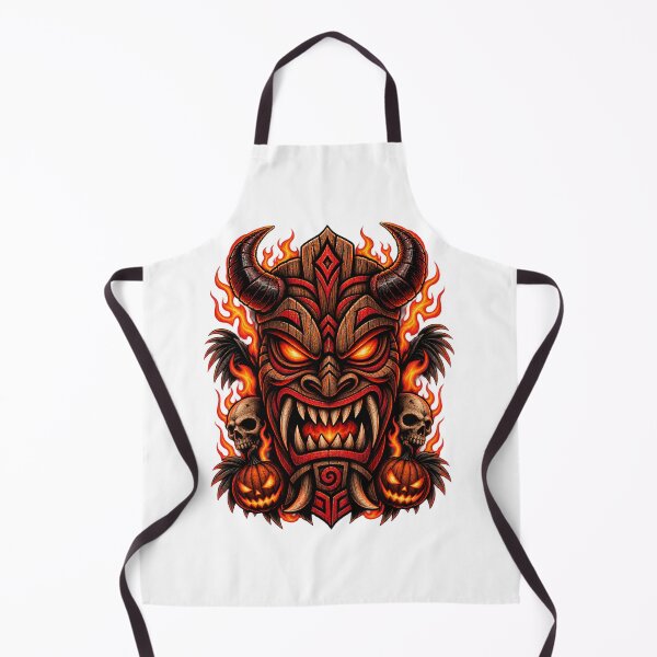 Item preview, Fiery Tiki Demon Mask Totem designed and sold by YounexxART.