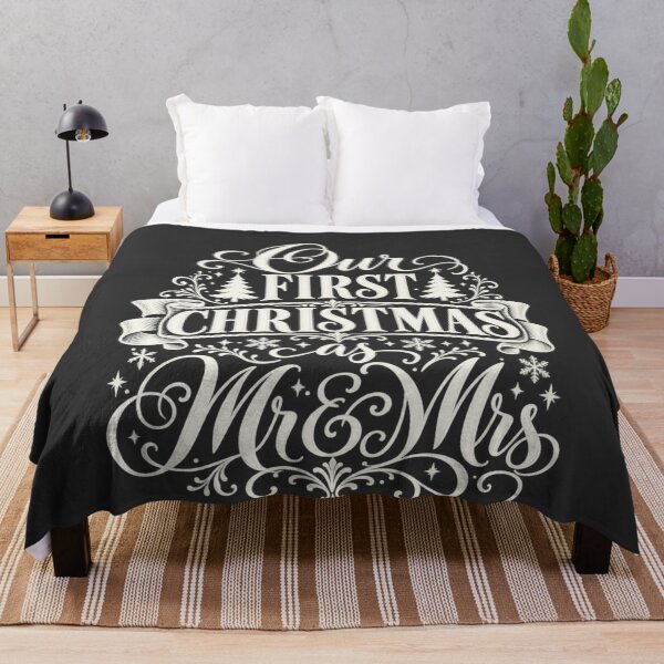 Item preview, Mr and Mrs Christmas Victorian Calligraphy Newlywed Holiday Art designed and sold by AmiGraph.