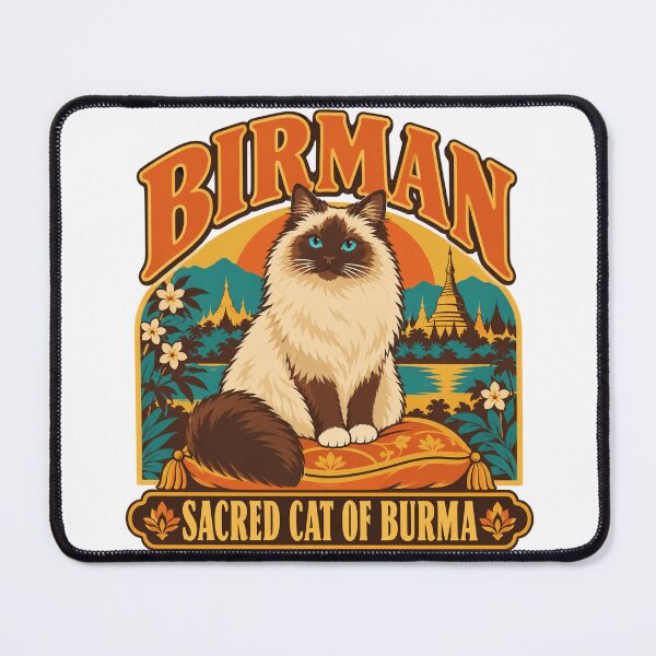 Item preview, Birman Cat Gift - Sacred Cat Of Burma designed and sold by RedRubyBubble.
