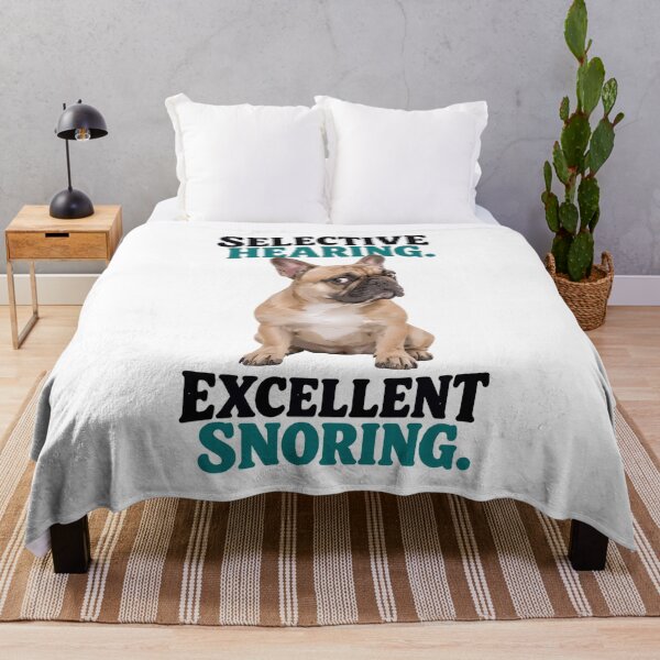 Item preview, Selective Hearing Excellent Snoring French Bulldog designed and sold by yoddel.