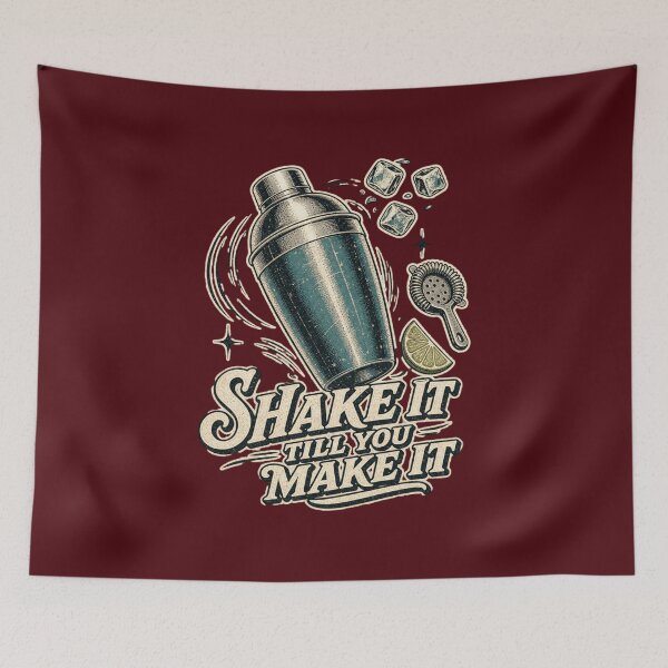 Item preview, Shake It Till You Make It Shirt, Funny Bartender T-Shirt, Cocktail Pun Tee, Mixologist Gift Shirt, Vintage Cocktail Shaker Graphic designed and sold by TshirtsLabs.