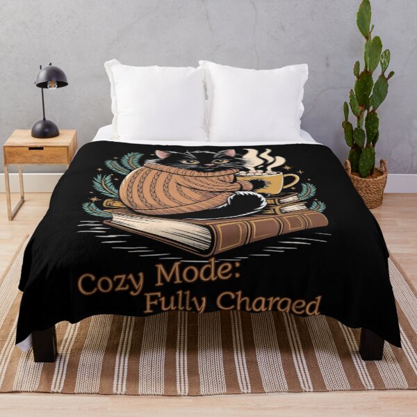 Item preview, Cozy Dark Academia Cat - Bookworm Winter Holiday Aesthetic designed and sold by Design_Your_Day.