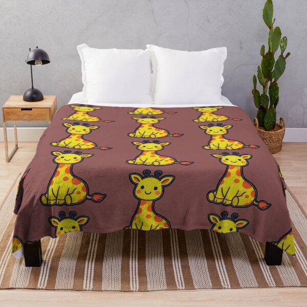 Item preview, Cute Kawaii Giraffe – Yellow Cartoon Animal Crayon Art designed and sold by Mousy17.