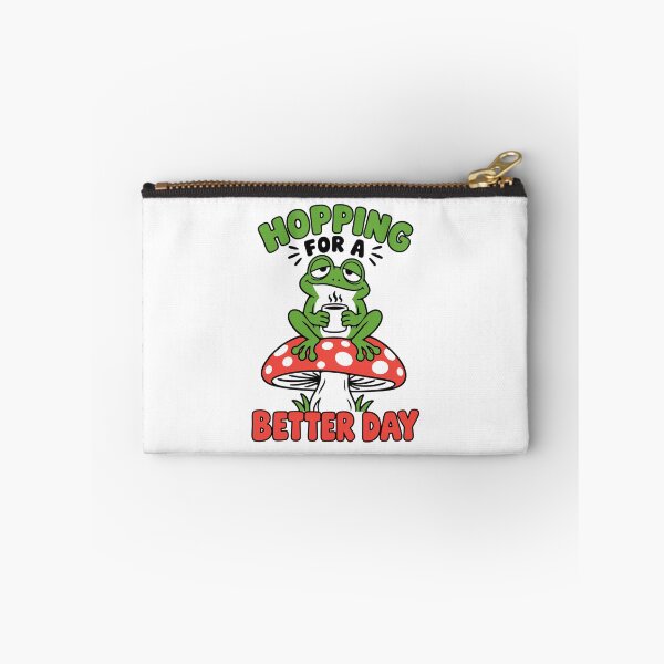 Item preview, Hopping For A Better Day Frog Mushroom designed and sold by yoddel.