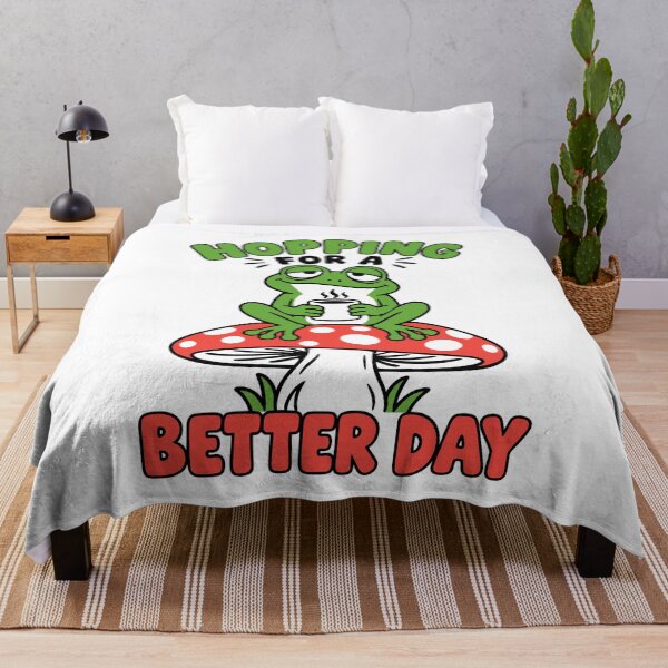 Item preview, Hopping For A Better Day Frog Mushroom designed and sold by yoddel.