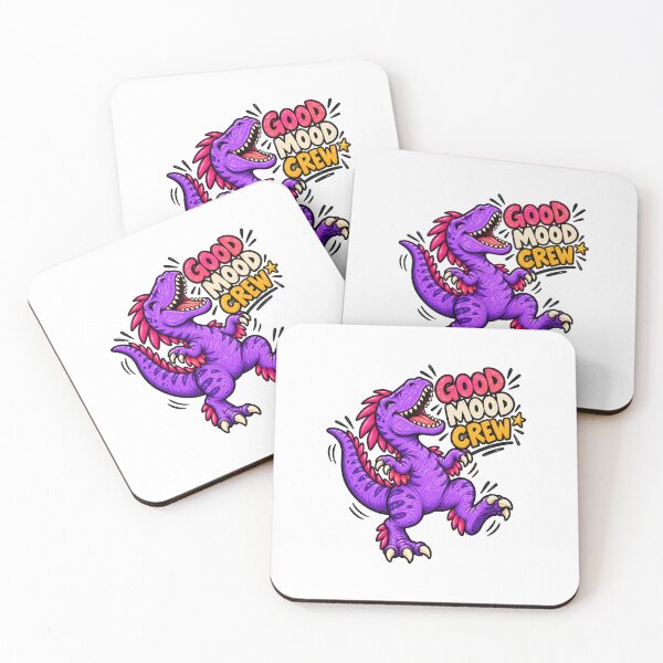Item preview, Good Mood Crew – Fun Purple Dinosaur Positive Vibes Design designed and sold by THROUGH-LIFE.