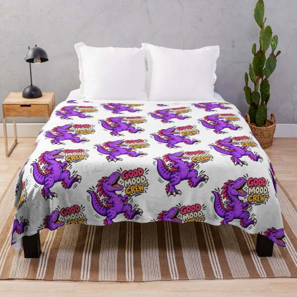 Item preview, Good Mood Crew – Fun Purple Dinosaur Positive Vibes Design designed and sold by THROUGH-LIFE.