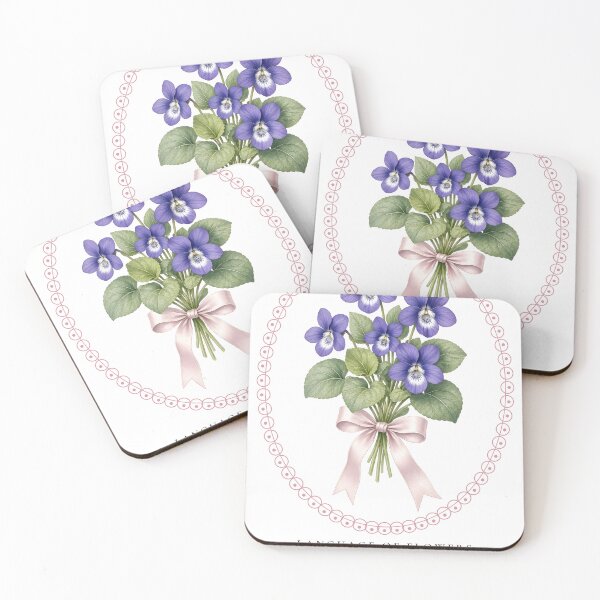 Item preview, Faithful Violet, Language of Flowers Valentine designed and sold by sustainableme.