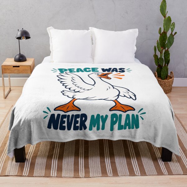 Item preview, Peace Was Never My Plan Funny Angry Goose designed and sold by yoddel.