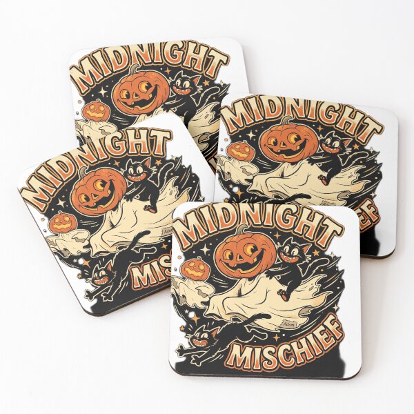 Item preview, Midnight Mischief Spooky Cats Pumpkin Night designed and sold by Adom-Fashon.