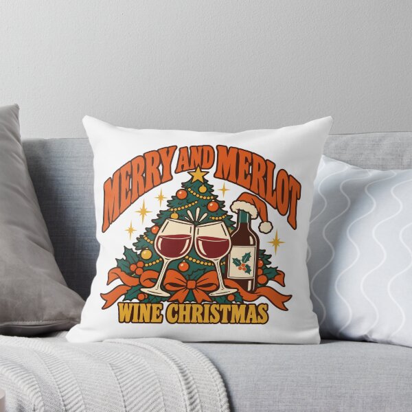 Item preview, Wine Christmas Gift - Merry And Merlot designed and sold by RedRubyBubble.