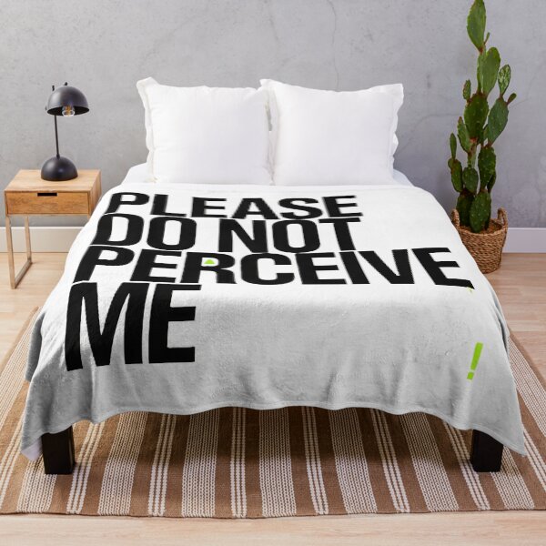 Item preview, Please Do Not Perceive Me Funny Introvert Quote, Deadpan Humor Minimalist Typography Design designed and sold by dreamz-world.